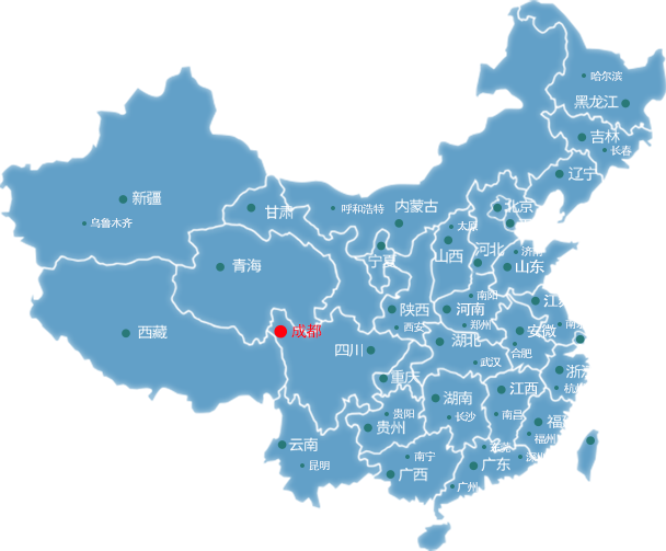 東豐成都物流公司的成都物流運輸地圖
