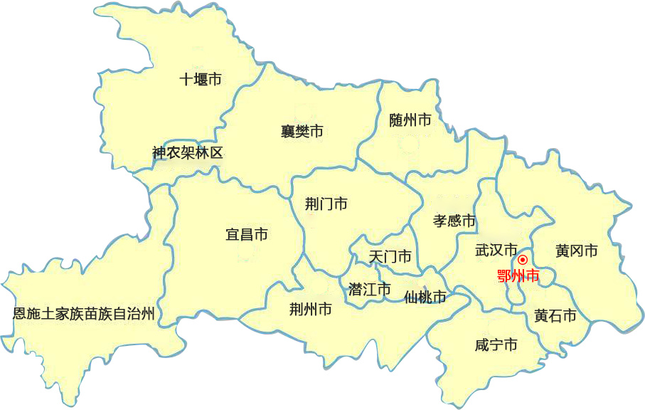 东丰鄂州物流公司的鄂州物流运输地图