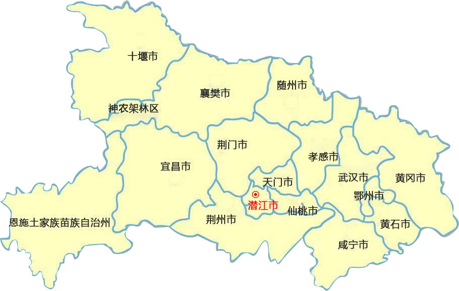 東豐潛江物流公司的潛江物流運輸地圖