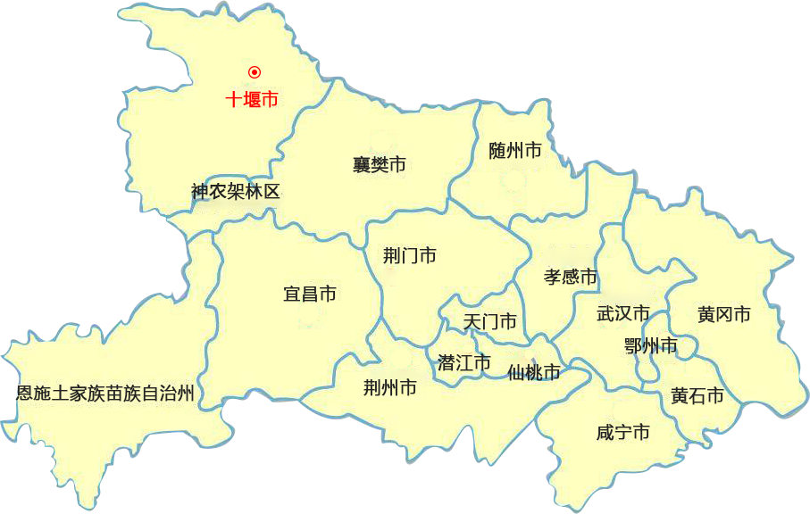 东丰十堰物流公司的十堰物流运输地图